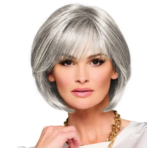 Miniatura 31 de Raquel Welch Made You Look Chin-Length Chic Bob, 100% atado a mano por ropa de pelo, gorra pequeña promedio, RL10/12 castaño iluminado por el sol