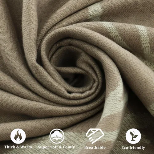 Miniatura 56 de Poncho chal para mujer, suéteres suaves y cálidos para mujer, parte delantera abierta, poncho de viaje para otoño, invierno y primavera