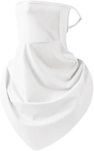 Miniatura 12 de Protector facial unisex UV multiusos protector para el cuello, polaina elástica para la cara con bucles para las orejas