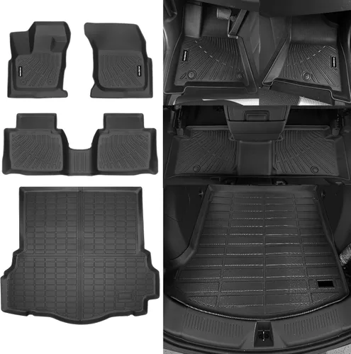 Miniatura 60 de Alfombrillas de piso Naibeve para Ford Edge 2015 2016 2017 2018 2019 2020 2021 2022 2023 2024 2025 - Ajuste personalizado para todo clima