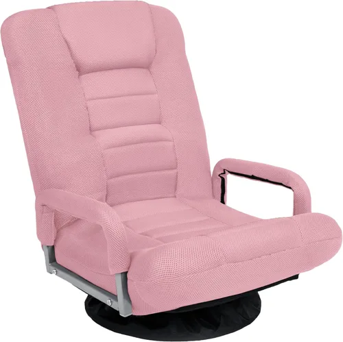 Miniatura 15 de Best Choice Products Silla Giratoria para Juegos de 360 Grados Silla de Piso Multiusos Mecedora para TV, Lectura, Jugar Videojuegos con Soporte