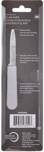 Miniatura 4 de Mercer Culinary Cuchillo para almejas con mango de polietileno, 3-1/4, blanco (paquete de 2)