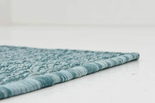 Miniatura 8 de Unique Loom Collection - Alfombra casual de transición sólida jaspeada para interiores y exteriores
