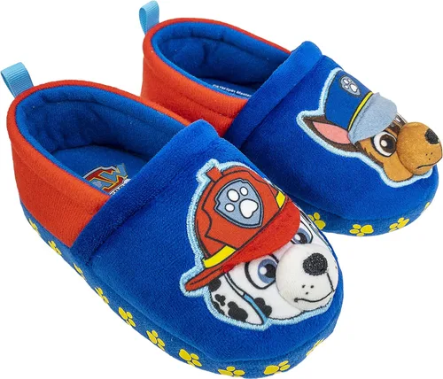 Paw Patrol Pantuflas para niños pequeños, Chase Marshall, Skye Everest, pantuflas de felpa para niños pequeños 56 a 1112
