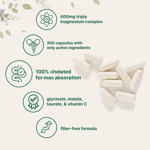 Miniatura 8 de Micro Ingredients Vitamina D3 5,000iu + K2 100mcg cápsulas blandas y complejo de magnesio triple puro de 400 mg cápsulas Paquete de 2 Vitaminas