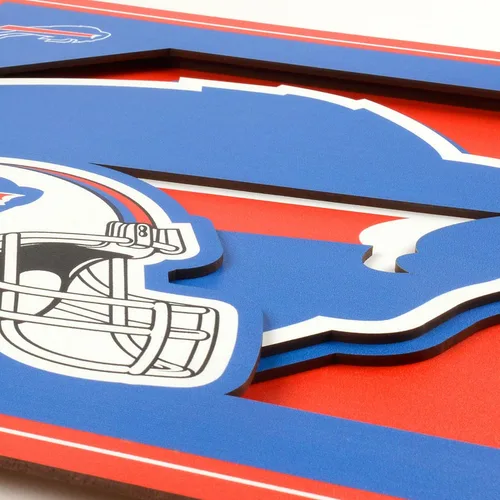 Miniatura 4 de YouTheFan Arte de pared de la serie de logotipos 3D con licencia oficial de la NFL, hecho de múltiples capas, listo para colgar en la pared, diseño