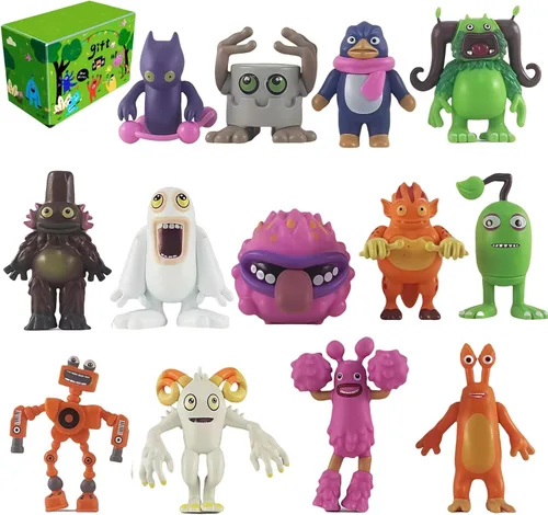 Juguetes de monstruos cantantes, mini figura de acción, Wubbox Noggin Toe Jammer Lindo regalo de cumpleaños para niños y niñas de 6 años en adelante