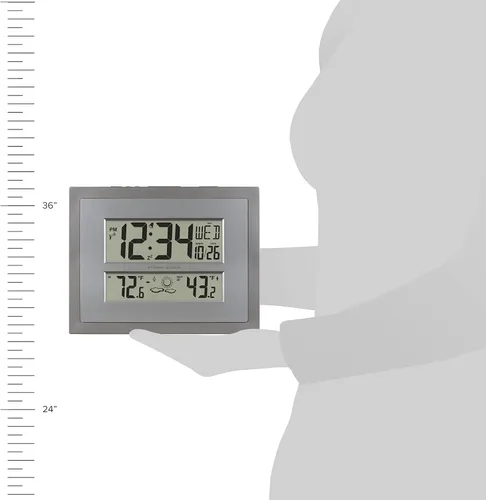 Miniatura 6 de La Crosse Technology Reloj atómico de pared/mesa (512-85937)