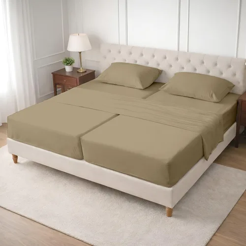 Miniatura 56 de SGI bedding Sábanas de Algodón Egipcio 100% Tamaño Full XL – Juego de Sábanas de 600 Hilos, Suaves, Frescas, Bolsillo Profundo de 16", Ropa de Cama