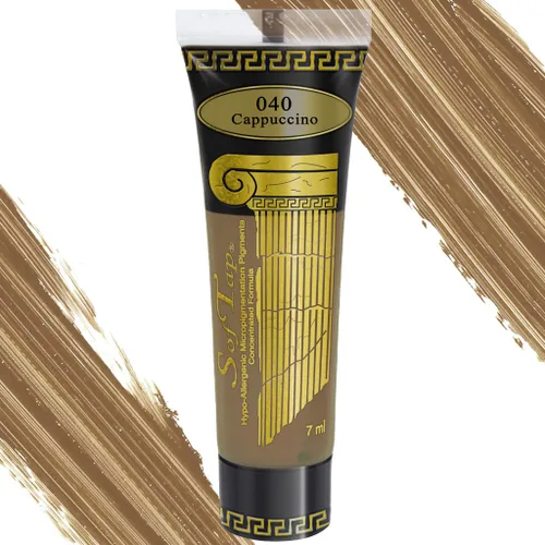 SofTap® Tinta Microblading para cejas | Cappuccino – Pigmento PMU marrón rubio para cejas nano, método de máquina y mano | Tinta de maquillaje