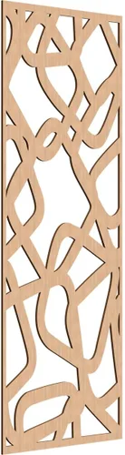 Miniatura 171 de Acme Paneles de pared decorativos de madera con calado, 9 3/8 pulgadas de ancho x 24 3/8 pulgadas de alto x 1/4 de alto, roble rojo