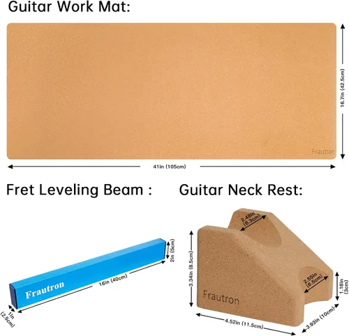 Miniatura 8 de Kit de herramientas de mantenimiento de reparación de guitarra, kit completo de configuración de guitarra profesional, herramientas de reparación