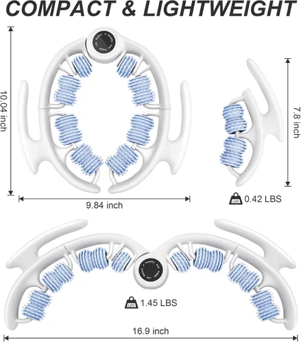 Miniatura 8 de COSTWELL Masajeador de celulitis, rodillo muscular removedor de celulitis, masajeador de tejido profundo de 360° para piernas, cuello, pantorrillas