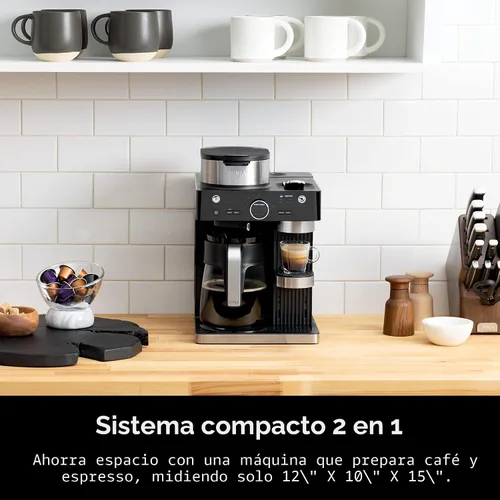 Miniatura 8 de Ninja Cafetera programable de 12 tazas, 2 estilos de preparación, plato caliente ajustable, depósito de agua de 60 onzas, preparación retardada