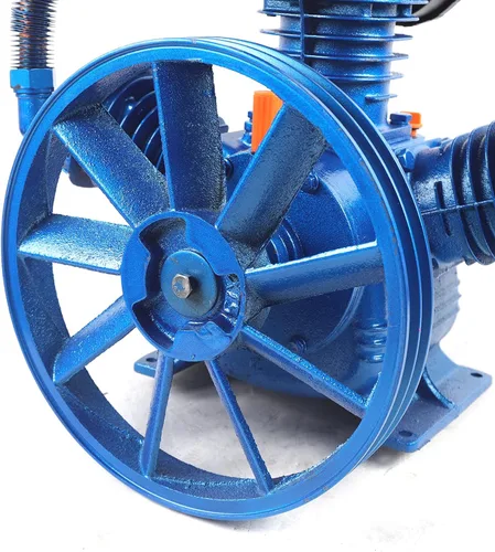 Miniatura 6 de LOYALHEARTDY Cabezal de bomba de compresor de aire 7.5KW 10HP 175PSI doble cilindro V estilo compresor de aire reemplazo de la bomba, cilindro