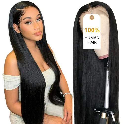 Miniatura 28 de CUTE BEIN Pelucas de cabello humano con encaje frontal HD de 13 x 6 pulgadas de densidad 250, [2 años de vida útil, 9.12 onzas], pelucas de cabello