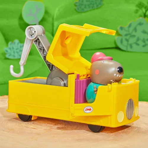 Miniatura 7 de Peppa Pig Juego de vehículos de construcción y figuras de camión de remolque del abuelo, juguetes preescolares para niños y niñas de 3 años