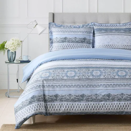 Miniatura 3 de Royal Hotel Bedding Funda de edredón de algodón de 2 piezas con diseño de ciervos cervatillos alpinos (juego de funda de edredón) 100% algodón