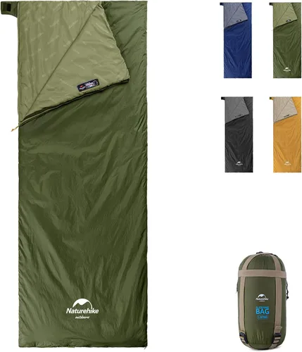 Naturehike Saco de dormir ligero y compacto, sobre de 59 ℉/32 ℉, ultraligero para mochilero, portátil, impermeable, con saco de compresión para frío