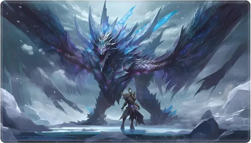 Miniatura 22 de Alfombra de juego con zonas para juego de cartas MTG, alfombras de juego de mesa, alfombras de juego de mesa de Magic, 61x35.5 cm, alfombra de juego