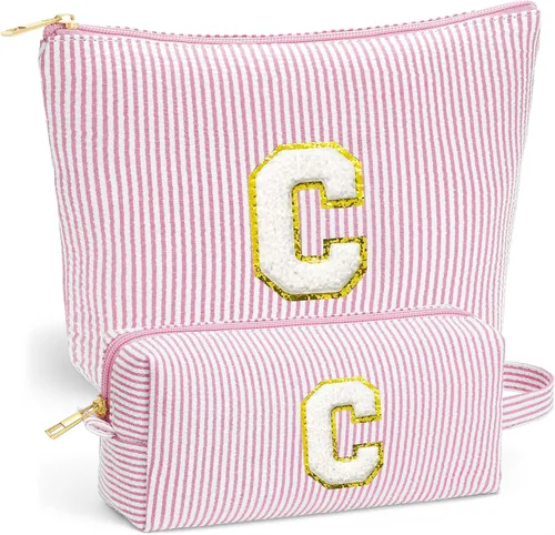 Miniatura 34 de Set de Bolsos de Maquillaje de Viaje - Bolso Inicial de Aseo de Viaje, Bolso de Cosméticos Portátil Bolso de Maquillaje de Viaje con Artículos Azul