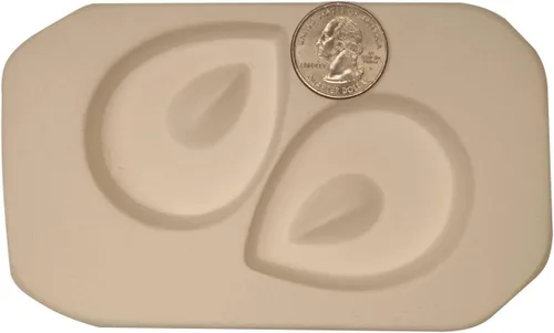 Miniatura 2 de LF128 Molde de vidrio de lágrimas Holey fundido para el trabajo del horno $19 al por menor