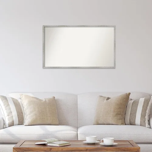Miniatura 312 de Amanti Art Espejo de baño blanco para sobre el fregadero, 32 x 45 pulgadas, espejo de tocador rectangular blanco esbelto, marco de madera moderno