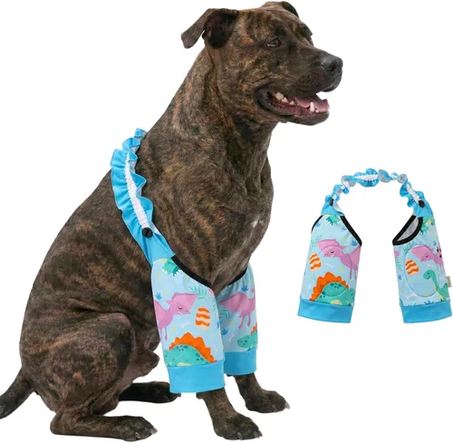 Miniatura 13 de LovinPet Mangas delanteras para perros medianos y grandes, protección de codo elástica en 4 direcciones, recuperación antilamos, prevención de calor