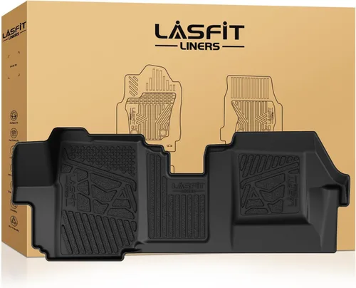 Miniatura 18 de LASFIT - Alfombrillas para Ram 1500 2019-2024 Cabina Tripulación con Cubo de Almacenamiento Bajo el Asiento Trasero