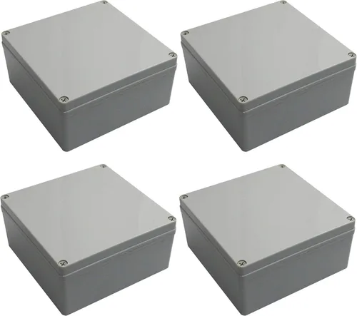 Miniatura 9 de Caja de conexiones eléctricas resistente a la intemperie de 4 x 4 x 2.4 pulgadas, carcasa impermeable IP65 para exteriores, plástico