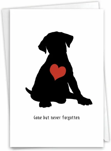Miniatura 8 de NobleWorks Tarjeta de felicitación de condolencias para mascotas con sobre de 5 x 7 pulgadas (1 tarjeta) Furever In Our Heart - Cat C10066BPSG