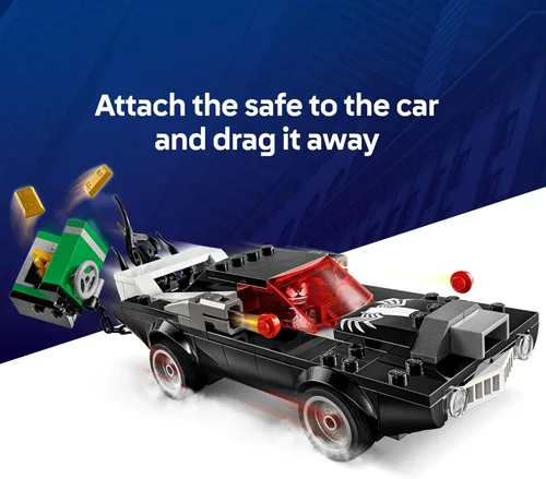 Miniatura 4 de LEGO Marvel Spider-Man vs. Venom Muscle Car Toy - Juego de construcción para niños, niños y niñas, a partir de 7 años - con minifiguras