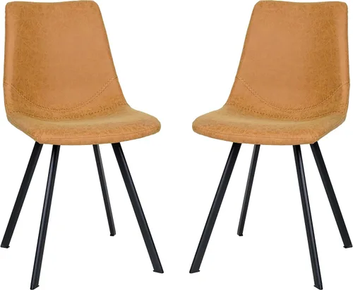 Miniatura 11 de LeisureMod Markley - Silla de comedor, color negro carbón