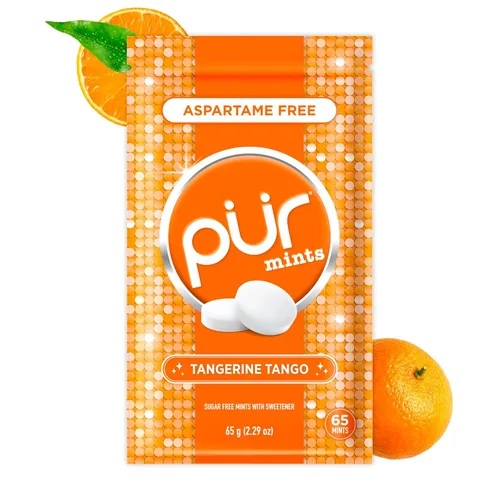 Miniatura 17 de PUR Mentas Mentas para aliento fresco sin aspartame Elaboradas con xilitol Sin azúcar, veganas, sin gluten Sabor natural a menta piperita