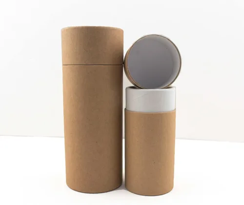 Miniatura 2 de Caja de embalaje de tubo de papel Kraft de 0.3 fl oz, envases de desodorante de cartón, tubos de cartón Kraft, contenedores redondos de papel Kraft