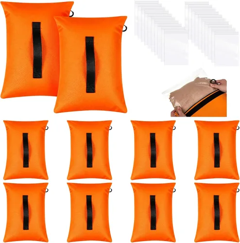 Miniatura 10 de Arrowbash Juego de 10 bolsas de arena de red de anclaje y 20 bolsas de polietileno para deportes de arena, anclajes con peso para redes de béisbol