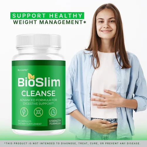 Miniatura 3 de BioSlim Cleanse Cápsulas (2 unidades) – Suplemento oficial de pastillas para pérdida de limpieza Bio Slim, fórmula avanzada de alta resistencia
