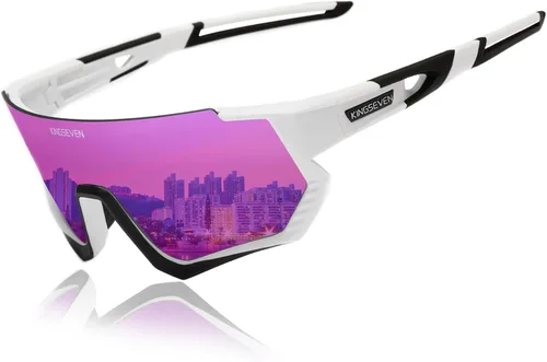 Miniatura 11 de KINGSEVEN Gafas de sol polarizadas de ciclismo para hombre, gafas de sol deportivas MTB gafas de bicicleta UV400 protección LS910