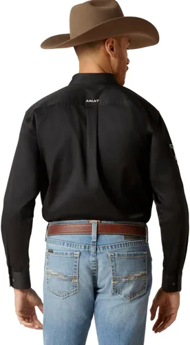 Miniatura 2 de Camisa de sarga con logo del equipo Ariat, ajuste clásico, para hombres