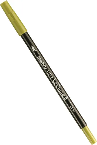 Miniatura 75 de Uchida 1122-C-3 Marvy Extra Fine Tip Le Plume II Rotulador de doble punta, azul