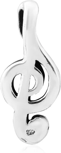 Miniatura 3 de Treble Clef .925Plata Esterlina Musical Colgante