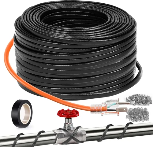 Miniatura 14 de Heat Tape - Cable de calefacción de deshielo, para tubos de metal o plástico, para proteger tuberías de agua contra la congelación, temperatura