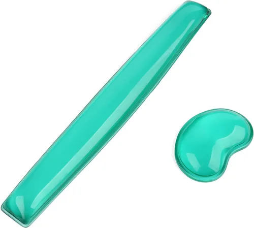 Miniatura 21 de Juego de Reposamuñecas de Gel para Teclado y Mouse - Reposamuñecas para Teclado y Soporte para Mouse para Oficina, Juegos, Computadora Portátil