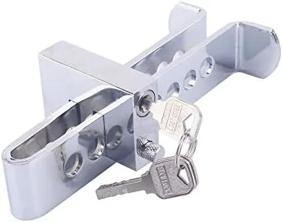 Miniatura 6 de Cerradura de volante de automóvil forjada de acero resistente con núcleo de bloqueo de cobre, cerradura de seguridad antirrobo para automóviles