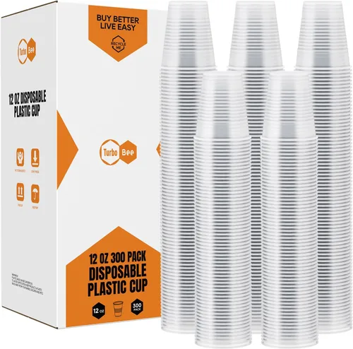 Miniatura 6 de Paquete de 300 vasos de plástico transparente de 3 onzas, vasos desechables para enjuague bucal para baño, pequeños vasos de plástico para expreso