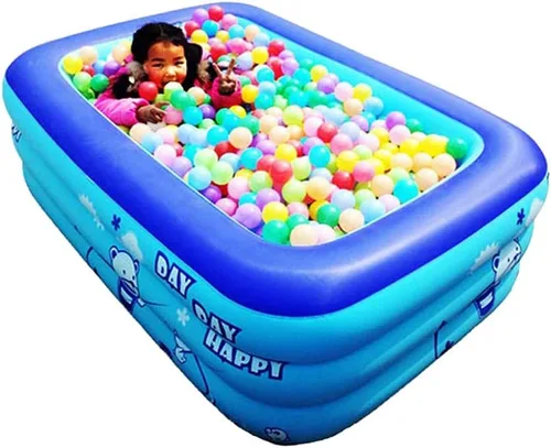 Miniatura 4 de MGbeauty Bañera inflable portátil para adultos, jardín para adultos, piscinas de juegos al aire libre, jacuzzis con bomba de aire eléctrica (azul-M)
