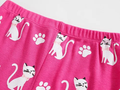 Miniatura 7 de Dolphin&Fish Pijamas cortas de algodón para niñas pequeñas, ropa de verano, conjuntos de pijamas para niños pequeños