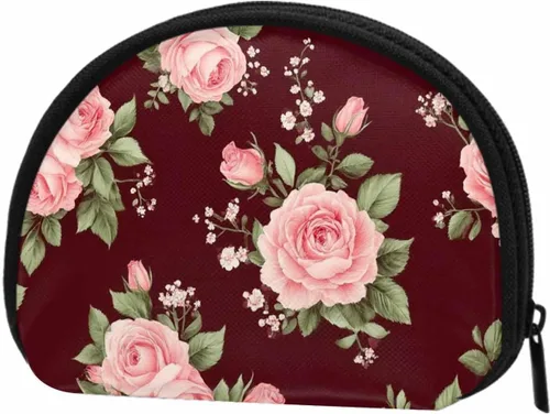 Miniatura 11 de IBILIU Monedero pequeño con diseño de manzanillas sobre fondo azul, mini, monedero, monedero, monedero, cambio, para mujeres y hombres, Moneda-002
