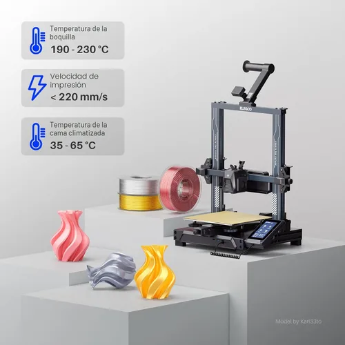 Miniatura 5 de ELEGOO Filamento PLA Seda Cobre 1.75mm 1KG, Filamento para Impresora 3D con Precisión Dimensional +/- 0.02mm, Carrete de 1kg (2.2lbs) Compatible