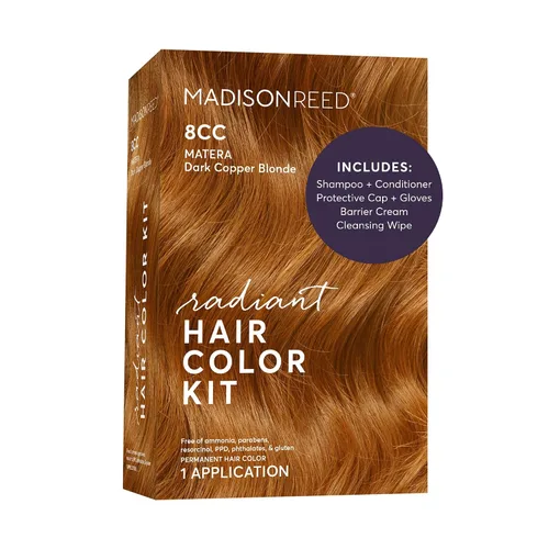 Miniatura 43 de Madison Reed Radiant - Kit de tinte para el cabello – 8CC rubio cobrizo vivo oscuro (caléndula matera), tinte permanente para el cabello